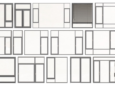 Modern aluminum alloy window casement window