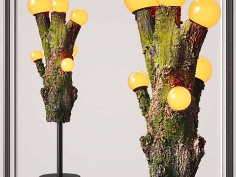 Creative floor lamp Dead wood floor lamp