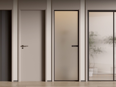 Modern Single Door Bedroom Door Room Door Glass Door