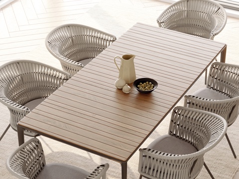 Modern Outdoor Table and Chair Dining Table and Chair