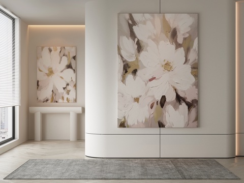 Modern Flower Painting Decorative Painting