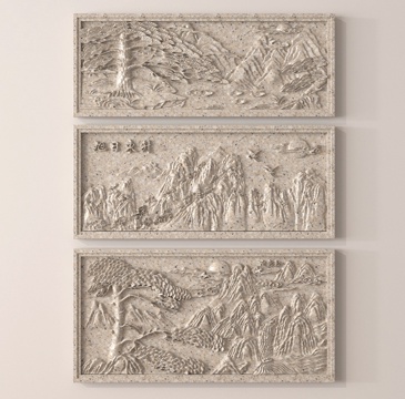 Gypsum relief carving carved wall relief