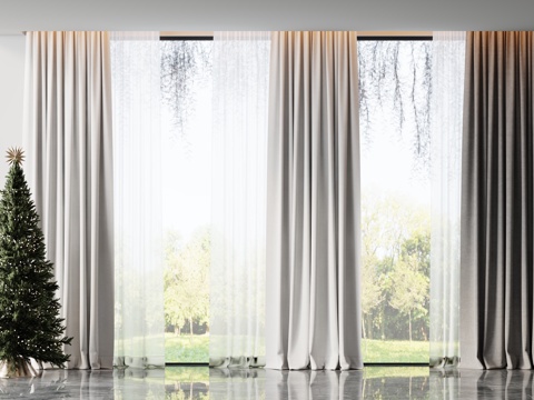 modern curtain gauze curtain