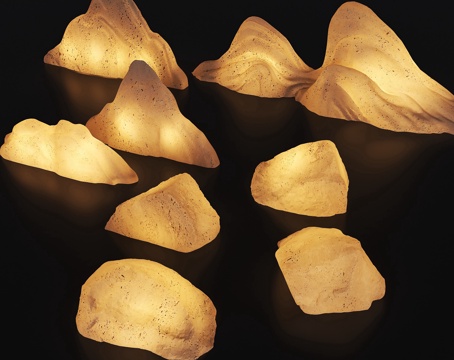 Luminous Stone Luminous Stone Luminous Snowwave Stone Landscape Simulation Stone Lamp