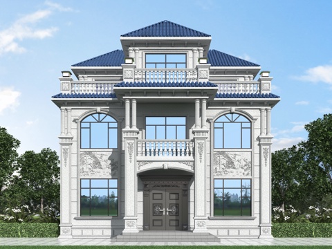 European-style single-family villa appearance