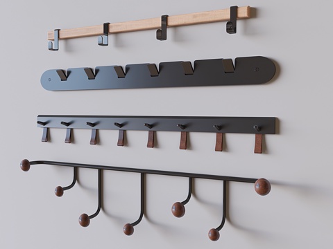 Wall-mounted clothes hook hook