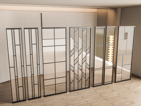 Modern partition screen grille partition