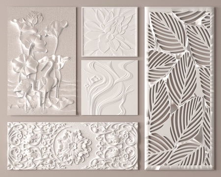 European-style plaster relief carved wall carving