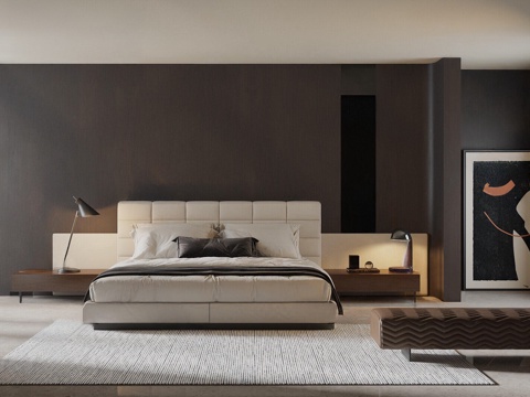 Minotti Italian Double Bed