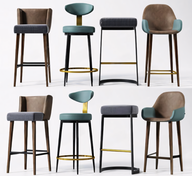 Modern Bar Chair Bar Chair Leather Bar Stool