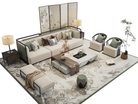 New Chinese Sofa Sectional Sofa