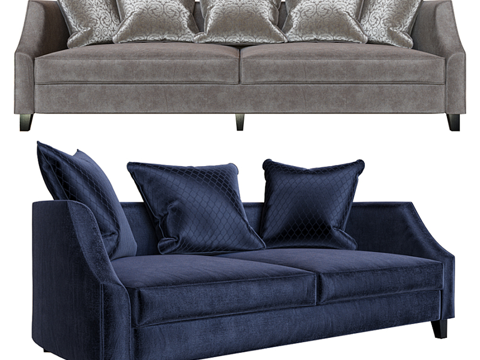 Modern double sofa sofa