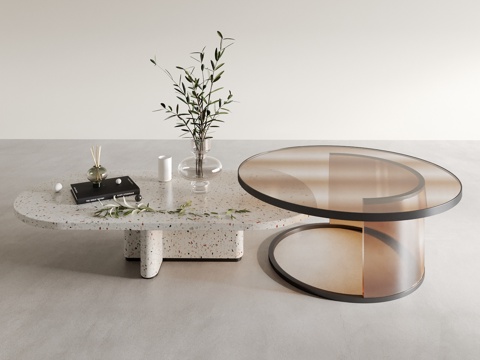 Modern coffee table transparent coffee table