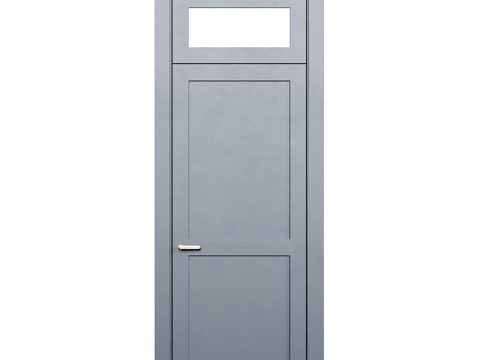 Modern swing door top door simple single door