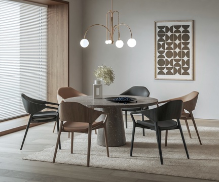 Cassina round table and chair dining table and chair