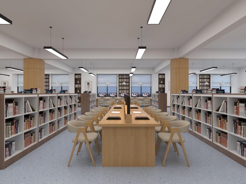 Modern Library Reading Room Study Room