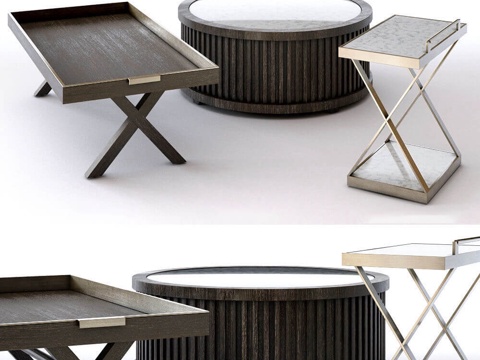 Modern square tea table round tea table