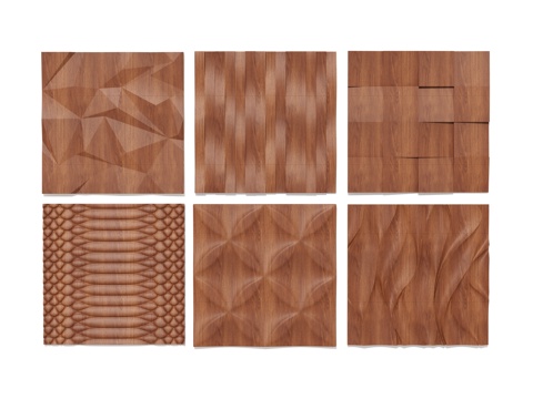 Modern wall veneer wood veneer three-dimensional wall