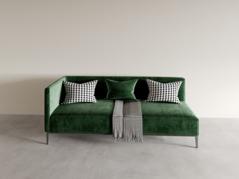 Modern Green Double Sofa