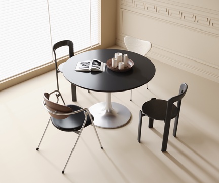 Modern Dining Table and Chair Round Dining Table