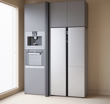 Modern refrigerator cabinet refrigerator built-in oven