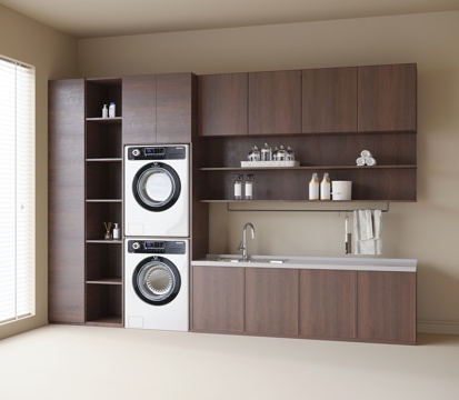 Modern Laundry Cabinet washing machine