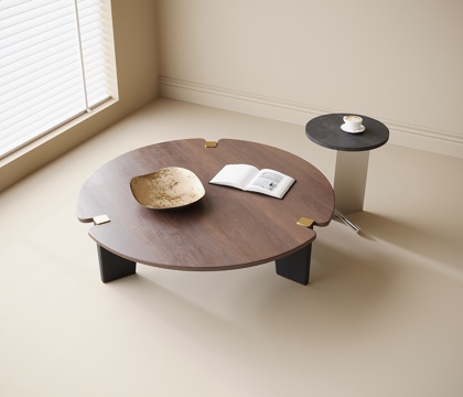 Modern round coffee table