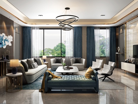 Affordable Luxury Style Living Room