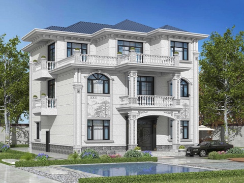 Appearance of Neo-Chinese Style single family villa