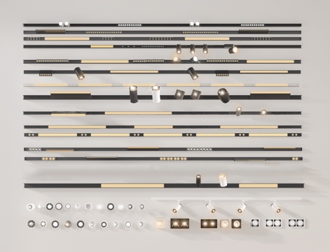 Magnetic attraction track lights, surface mounted downlights, downlights, downlights, downlights, downlights, downlights, slideway lights