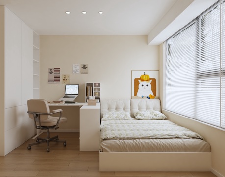 Cream Style Tatami Bedroom Daughter Room