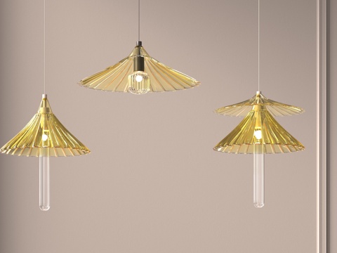 Modern small umbrella chandelier