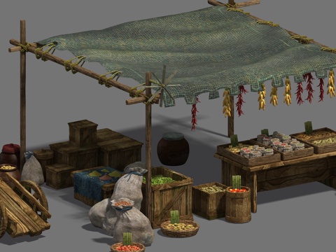 New Chinese Vegetable Market Vegetable Stalls