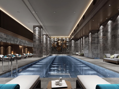 Modern Natatorium Spa Club