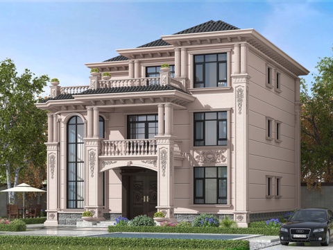 European-style single-family villa appearance