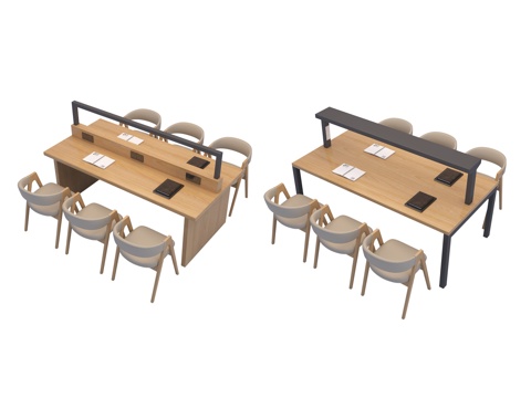 Modern Reading Table and Chair Reading Table Self-study Table Desk and Chair