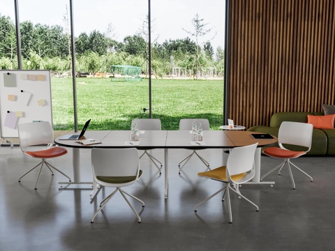 Modern Conference Table and Chair