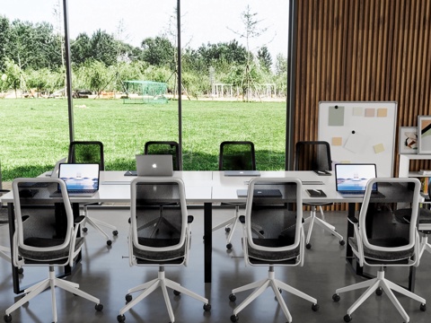 Modern Conference Table and Chair