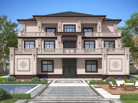 Appearance of Neo-Chinese Style single family villa