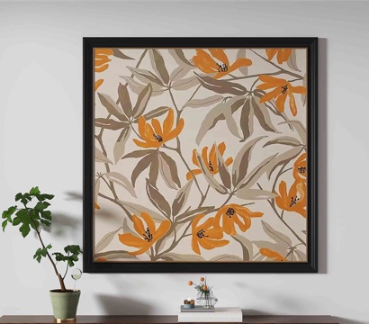 Middle Ancient Flower Painting Decorative Painting