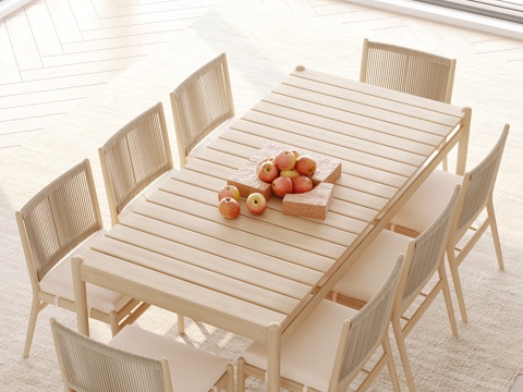 Modern Outdoor Dining Table and Chair