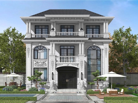 European-style single-family villa appearance