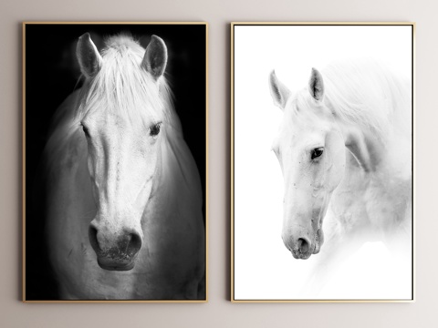 Horse Decorative Painting Art Painting Realistic Hanging Painting