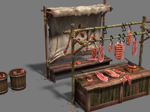 New Chinese Bazaar Meat Stall