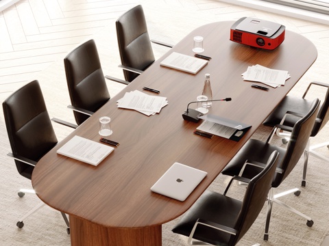 Modern Conference Table and Chair