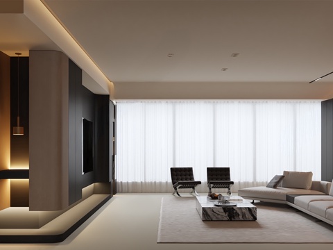 Italian Minimalist Living Room