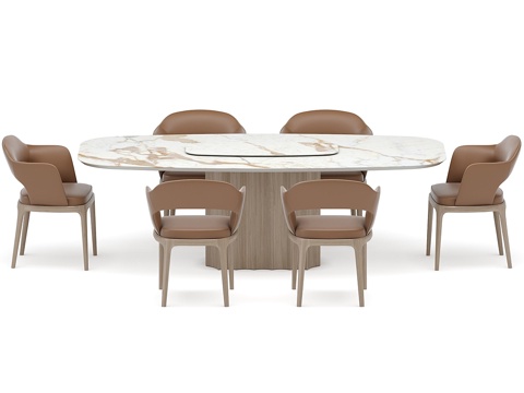 Modern Dining Table and Chair Marble Dining Table