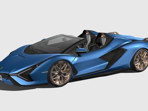 Lamborghini Sian Roadster 2021 car sports car supercar