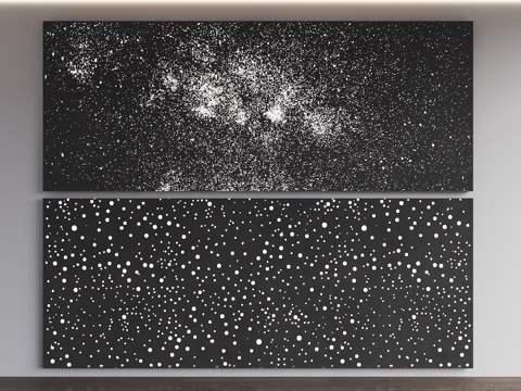 Transparent cement wall Transparent starry sky Wall