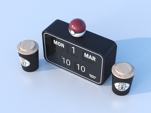 Modern Decorations Ornaments Alarm Clock Drinks